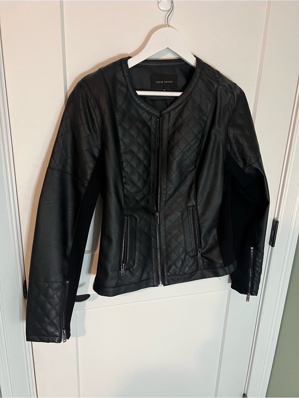 Black leather jacket